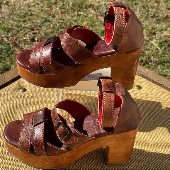 Bed Stu Alba Leather Heeled Sandal Size 7.5 - Picture 16 of 16